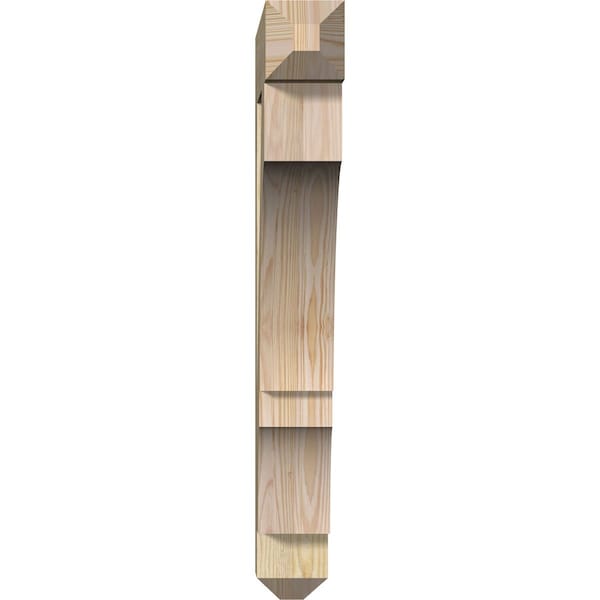 Balboa Craftsman Rough Sawn Bracket, Douglas Fir, 4W X 24D X 32H